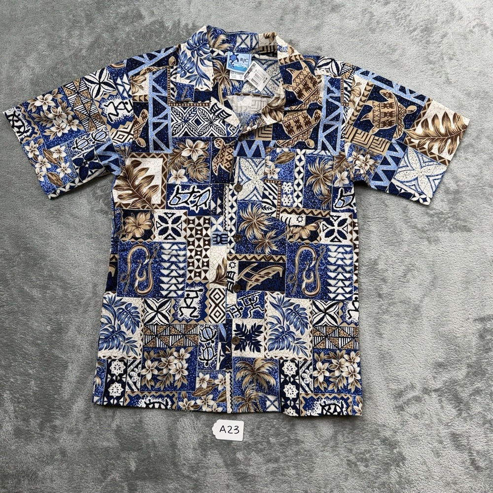 Vintage RJC Hawaiian Shirt Size 12 Boy's Made In Hawaii New With Tag